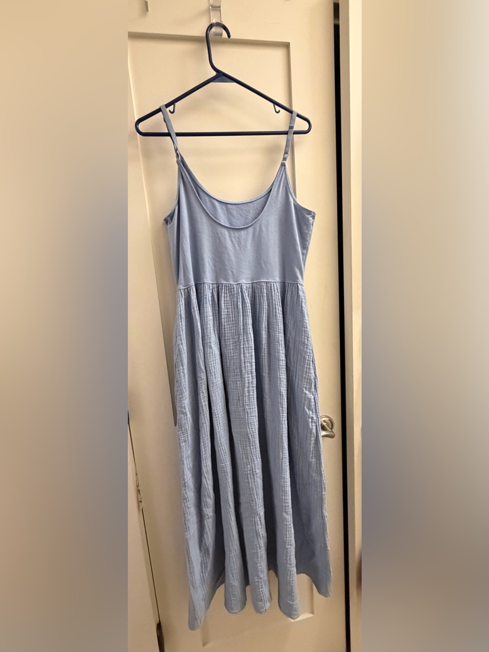 aerie Dusty Blue Sleeveless Maxi Dress - Picture 2 of 2